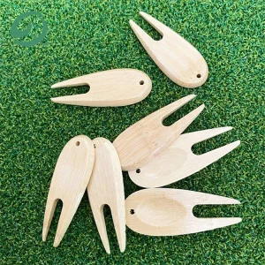 Eco-Friendly Bamboo Golf Divot Tool Marker