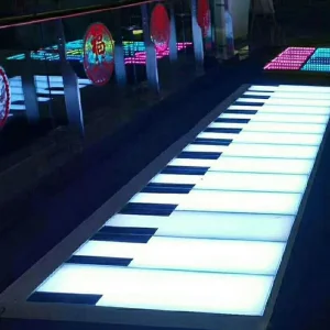 Outdoor Waterproof RGB LED Brick Light Infinity 3D Brick Light Interactive LED Floor Piano Kids Induction Brick Lights