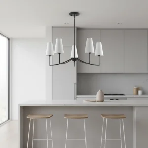 Customized Modern Home Office Hanging Light Steel Luxury LED Chandelier E12 for Restaurant Living Room Hotel