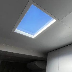 Panel LED Inteligente Azul Cuadrado Plano para Iluminación de Oficina Techo de Ventana Automática Industrial Sala de Estar