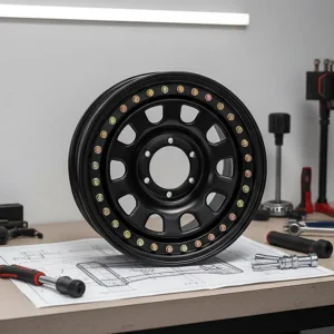 Stylish Fake Lock Ring for 44 SUV Steel Wheels Auto Exterior Parts