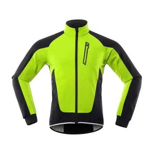 Men's Winter Cycling Thermal Softshell Jacket Bike Outwear Windproof Waterproof Coat