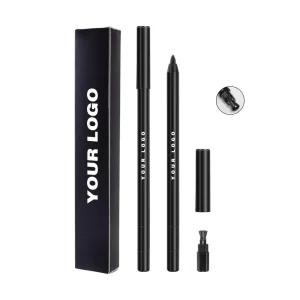 No Logo Waterproof Eye Liner Pencil Gel Eyeliner High-Quality Brown Custom Gel Matte Eyeliner with a Sharpener for Dark Lips