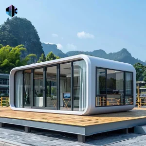 Cabañas de manzana prefabricadas con envolturas aisladas y casa de estudio modular para jardín