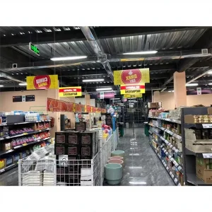 Double Sided Gondola Shelving Rack