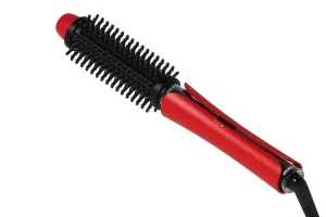 Hair Korean Rotating Straightening and Curling Iron with Brush