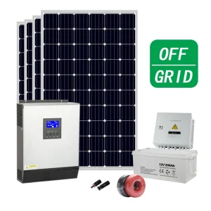3kw Kit Sistema De Paneles Solares Energia Placas Solar Hibrido 5kw 20K Completo Vivienda Fuera De Red Foto Voltaico PARA Casas