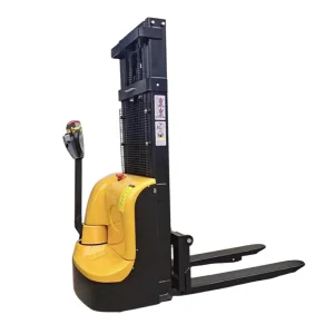 Safe Emergency Brake System Walkie Electric Stacker for Printing Shops 1.5 Ton Walkie Electric Stacker