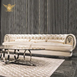 Italian Nordic Chesterfield Luxury Modern Indoor Couch Living Room Furniture 3 Seater Sofa