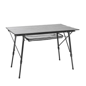 Modern Design Aluminum Outdoor Egg Roll Table 120x70 Foldable Dining Stable Construction for Camping Courtyard Outdoor Furniture