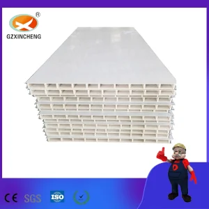 Clean Room Decoration Material Glass Magnesium Fireproof Sandwich Wall Panel