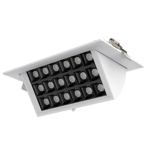Customized Dimmable Gypsum Ceiling Led Downlight Double square Downlight Recessed Linear Led Light Ip44 Project Commercial Lamp