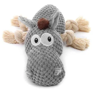 Wholesale Pet OEM ODM Waterproof Durable Natural Cotton Squeaky Dog Chew Toys