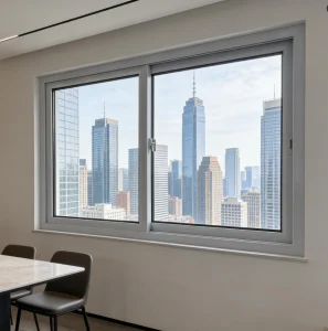 Vinyl UPVC Sliding Windows with Mosquito Net