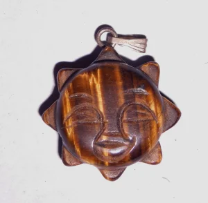 مجوهرات كريستال الأحجار الكريمة وجه الشمس Carving<Esb01519>