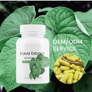 Kava Extract 250mg 30% Kavalactone Capsules 120ct Herbal Relaxation Support OEM
