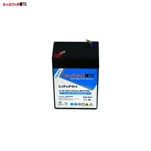 حزمة بطارية المصنع LiFePO4 6.4V 5ah