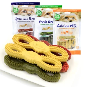 ISO Certificate Welton Pet Treat Factory Dog Dental Care Snack Treats Multiple Flavor Molar 360 Dental Cleaning Toothbrush Bone