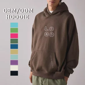 Custom Logo Printed 500GSM Heavyweight Hoodie