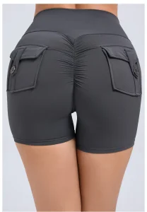 Peach-Shaped Workwear Tight Shorts