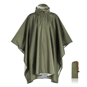 Elegant Waterproof Poncho, Fashionable EVA Raincoat Outdoor Use Rain Poncho Cape