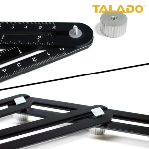 Heavy-Duty Aluminum Alloy Multi-Angle Ruler