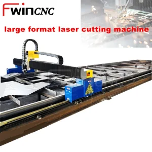 Fwincnc Fiber Laser Cutting Machine 6000 Watt Stainless Steel Metal Plates 20000W Sheet Cutter 12m Gantry