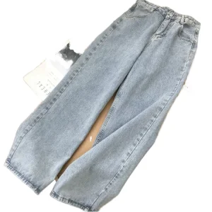 Korean Style High Waist Wide Leg Jeans