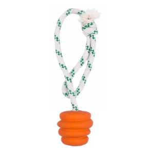 Rope Tough Dog Chew Ball Toy Rubber Material Bite-Resistant Pet Training Interactive Dog Rope Ball