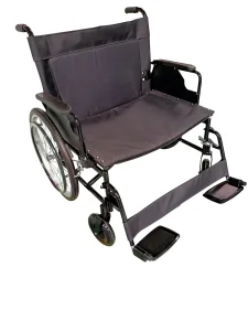 Heavy Duty Large Size Bariatric Wheelchair with Detachable Footrest Flip up Armrest