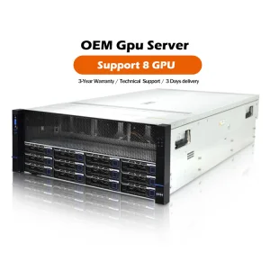 Deep Learning OEM AMD EPYC 7002/7003 Processor Deepseek R1 AI Server Customized 4U 8 GPU Server AI Inference Server Rack