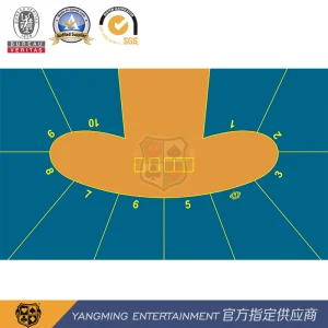 Pea Type Luxury 10-Player Texas Club Custom-Made Poker Table Waterproof Layout