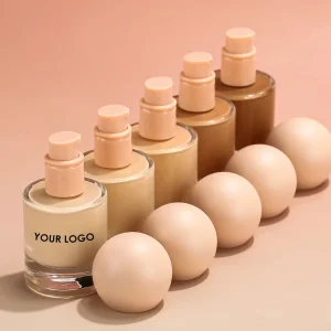 Your Logo 30ml Foundation Effortlessly Dewy Beeswax Nude Glass Bottle True Match Light Medium ZSPF50 Liquid Airbrush Foundation
