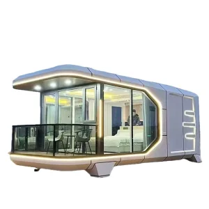 Stylish Compact Foldable Prefab Mobile Capsule Pod Luxury Outdoor Living Unit for Holiday Park Glamping Farmstay Tourism Lodge