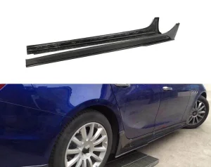 Carbon Fiber Ghibli Car Side Skirts for Maserati 4D Sedan 15-16 Bumper