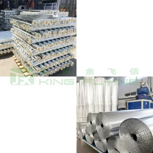 Thermal Insulation Rolls Heat Resistant Packaging Materials Aluminum Foil Bubble Sheet