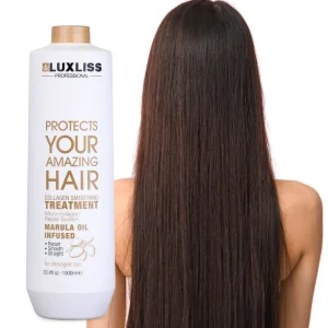 Luxliss Marula Oil Repair Damaged Hair Smoothing Cream Straight Collagen Hair Treatment