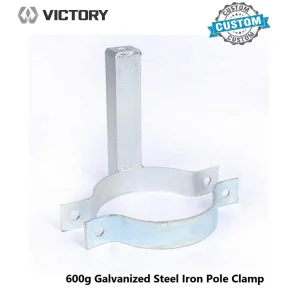 Heavy-Duty Galvanized Steel Pole Mounting Clamp for Stability