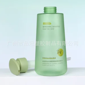 500ml Hand Sanitizer Bottle Plastic Pet Cosmetics Bottling Green Washing and Protective Press Shampoo Bottle