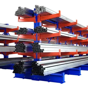 Industrial Adjustable Roll Out Cantilever Shelving Racks System