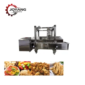 Máquina de Fritura Industrial Automática Contínua para Fritar Peixes e Feijões Snacks Fritos
