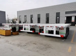 China African Customer order for flatbed semi-trailer Supplier, Factories