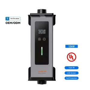 New Energy Evse 6-16A Portable AC EV Charger 3.6kw Level 2 Easily Carry Home Electric Car Charger with Type 1 Type 2 Cable