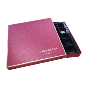 STPP Developed 24 Truffle Custom Printing Luxury Chocolate Packaging Box for Chocolates Gift Box with Food Grade PVC Divider