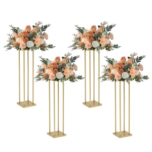 Electroplate Metal Flower Vase Stand
