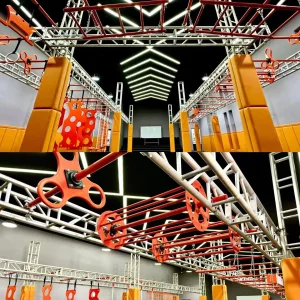 Customizable Indoor Ninja Warrior Training Track Kit for Playground Boosts Kids' Strength