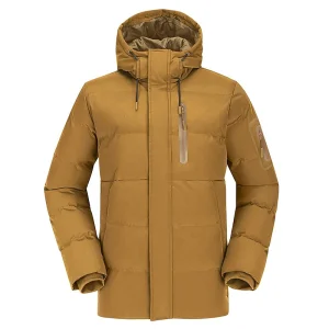 Men's Puffer Jacket with Hooded Parkas Thicken Padded Jacket Windproof Outdoor for Winter Coat