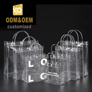 Wholesale Customizable Logo Transparent PVC Tote Bag