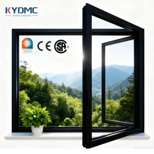 High Impact Black Aluminum Windows