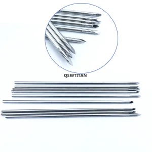 Stainless Steel Kirschner Wires Partial Threaded Bone Kirschner Wires 10pcs/set Veterinary Orthopedics Instruments
